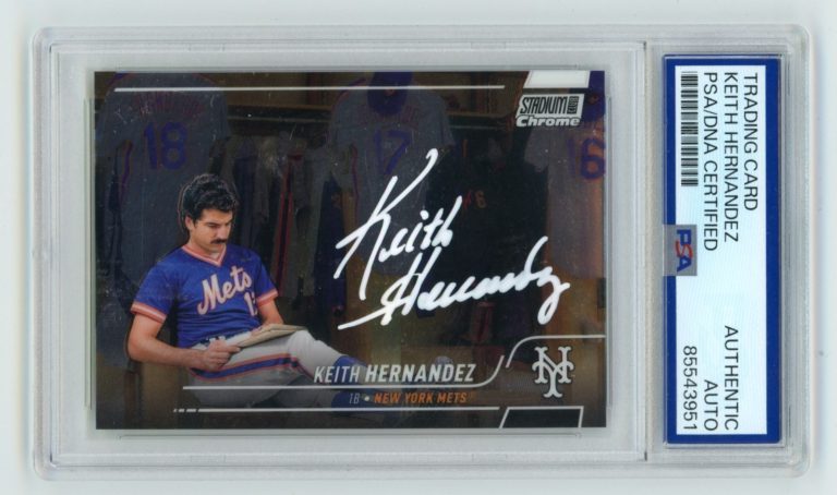 Keith Hernandez 2022 Topps Stadium Club Chrome #220 Signed PSA Authentic Auto