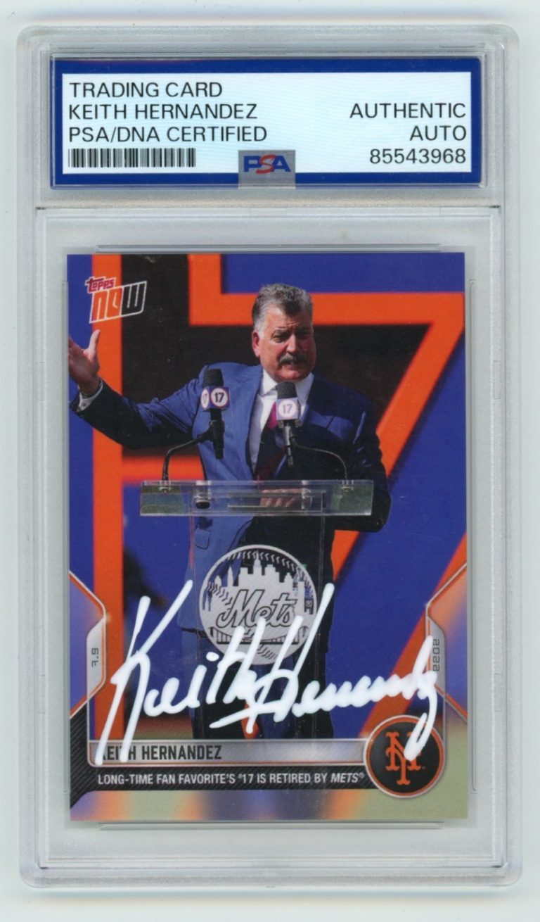 Keith Hernandez 2022 Topps Now #500 #17 Retired Signed PSA Authentic Auto Mets