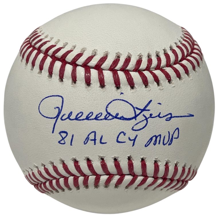 Rollie Fingers Signed ROMLB Baseball w/ 81 AL CY MVP Ins Beckett Witness BAS COA