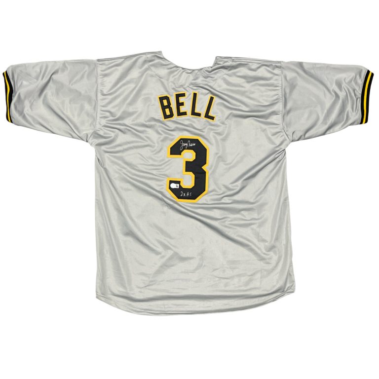 Jay Bell Signed Pittsburgh Pirates Custom Jersey w/ 2x AS Beckett Wit BAS COA