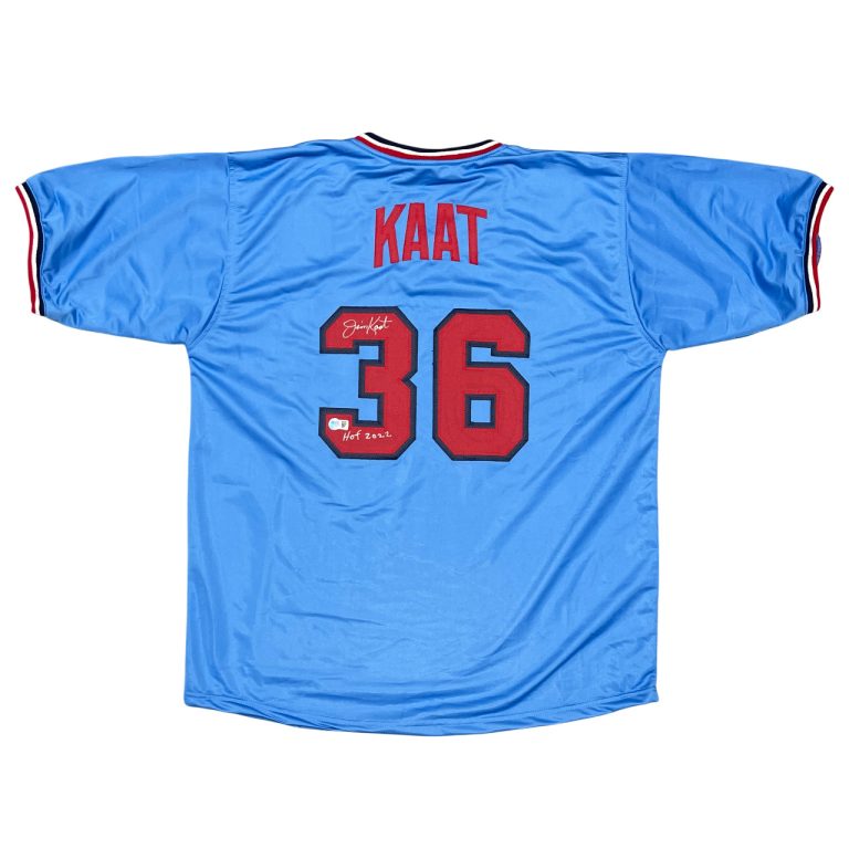 Jim Kaat Signed Minnesota Twins Custom Jersey w/ HOF 2022 Beckett Wit BAS COA