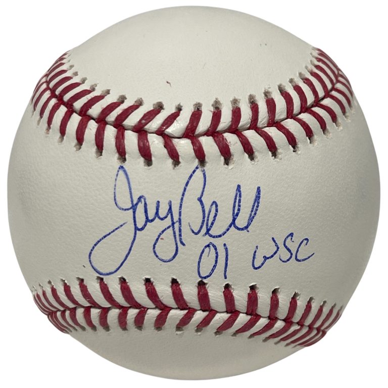 Jay Bell Signed Autographed ROMLB Baseball w/ 01 WSC Beckett Witness BAS COA