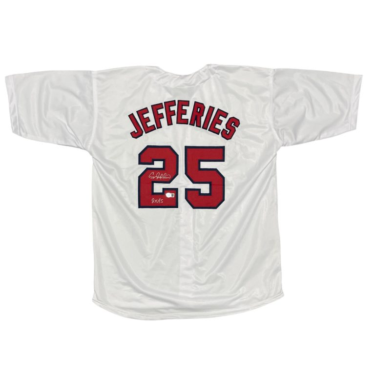 Gregg Jefferies Signed Cardinals Custom Jersey w/ 2x AS Beckett Witness BAS COA