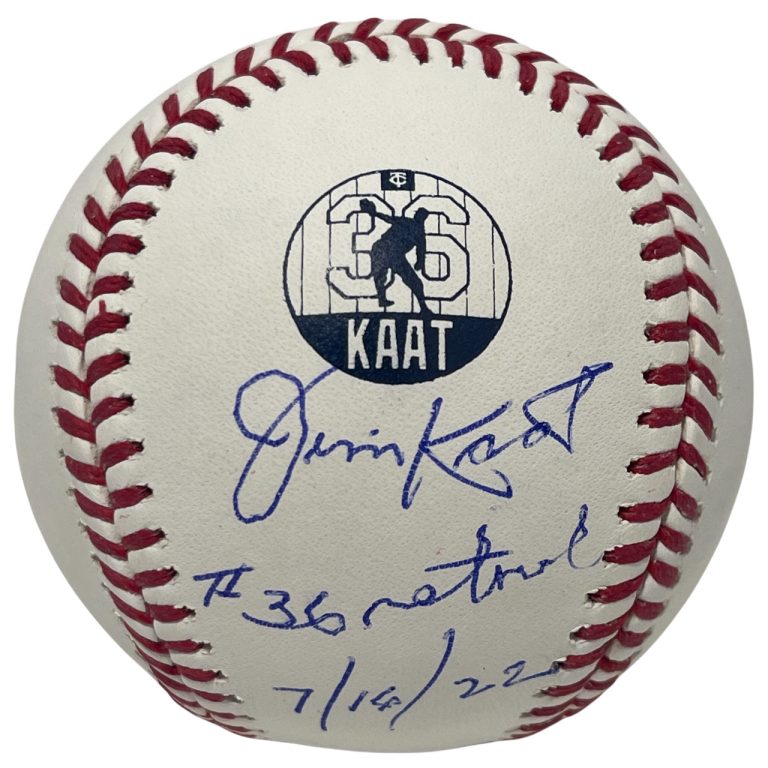 Jim Kaat Signed Retirement Logo ROMLB Baseball w/ #36 Retired Beckett W BAS COA
