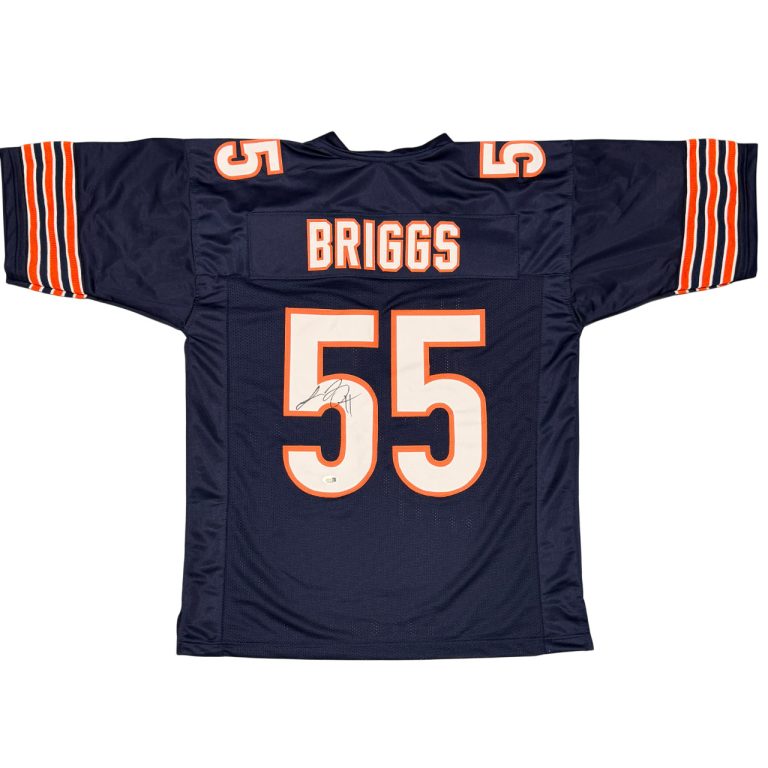 Lance Briggs Signed Autographed Chicago Bears Custom Jersey JSA Witness COA