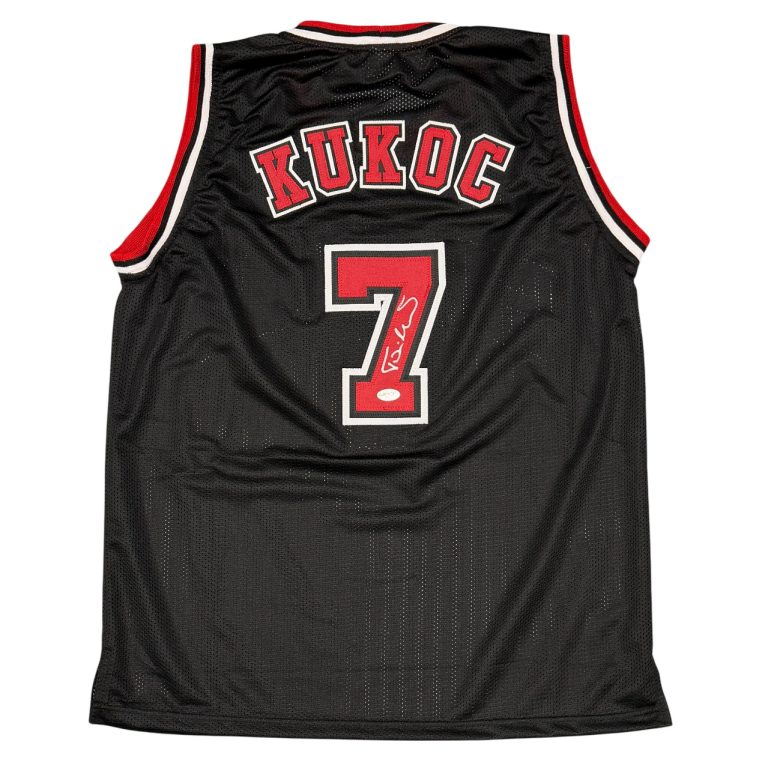 Toni Kukoc Signed Autographed Chicago Bulls Custom Jersey JSA Witness COA