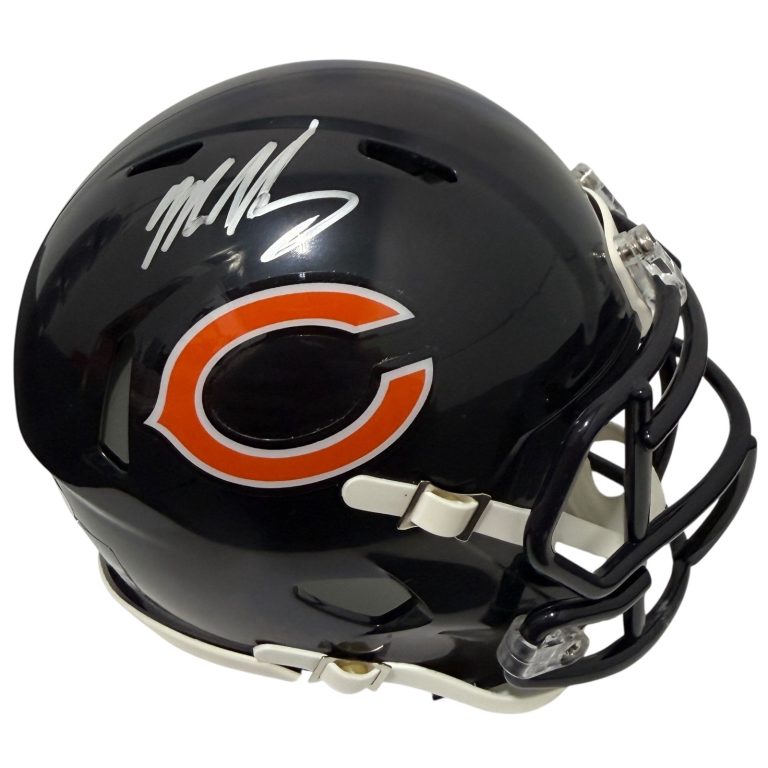 Mike Singletary Signed Autographed Chicago Bears Speed Mini Helmet JSA Wit. COA