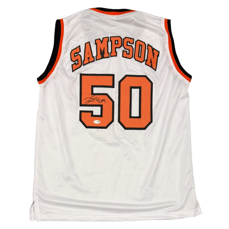 Ralph Sampson Signed Virginia Cavaliers Custom Jersey w/ 3x CPOY JSA Witness COA