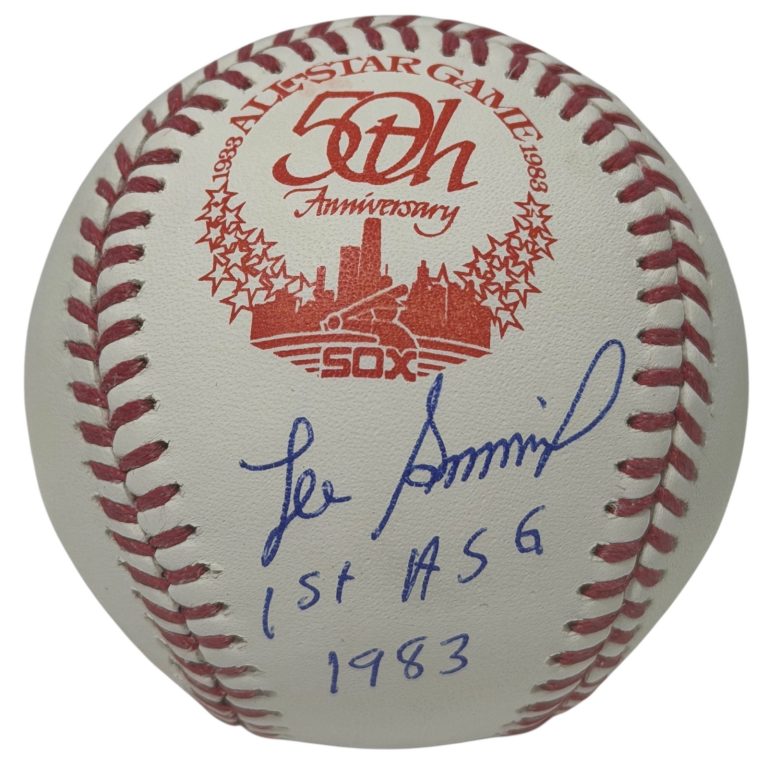 Lee Smith Signed 50th All Star Game Baseball w/ 1st ASG 1983 JSA WITNESS COA