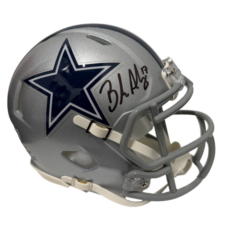 Brandon Aubrey Signed Dallas Cowboys Speed Mini Helmet Beckett Witness BAS COA