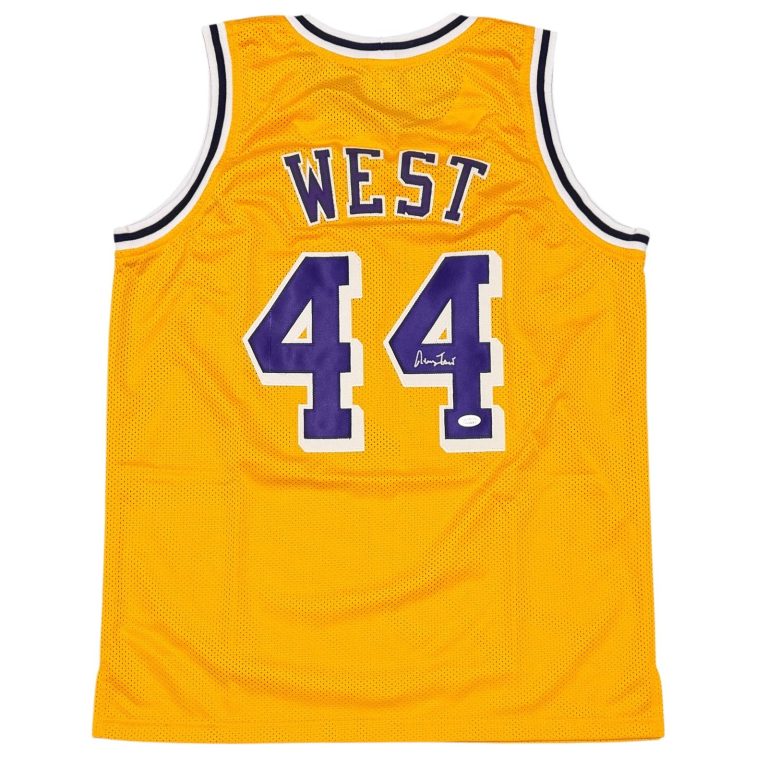 Jerry West Signed Autographed Los Angeles Lakers Custom Jersey JSA Witness COA