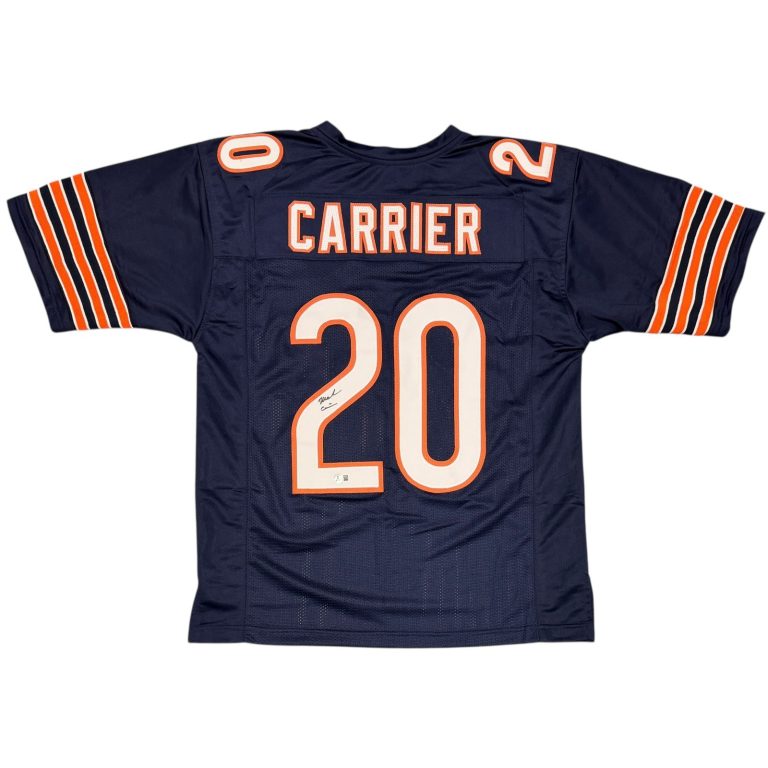 Mark Carrier Signed Chicago Bears Custom Jersey Beckett Witness BAS COA