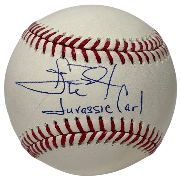 Carl Everett Signed Autographed ROMLB Baseball w/ Jurassic Carl JSA Witness COA