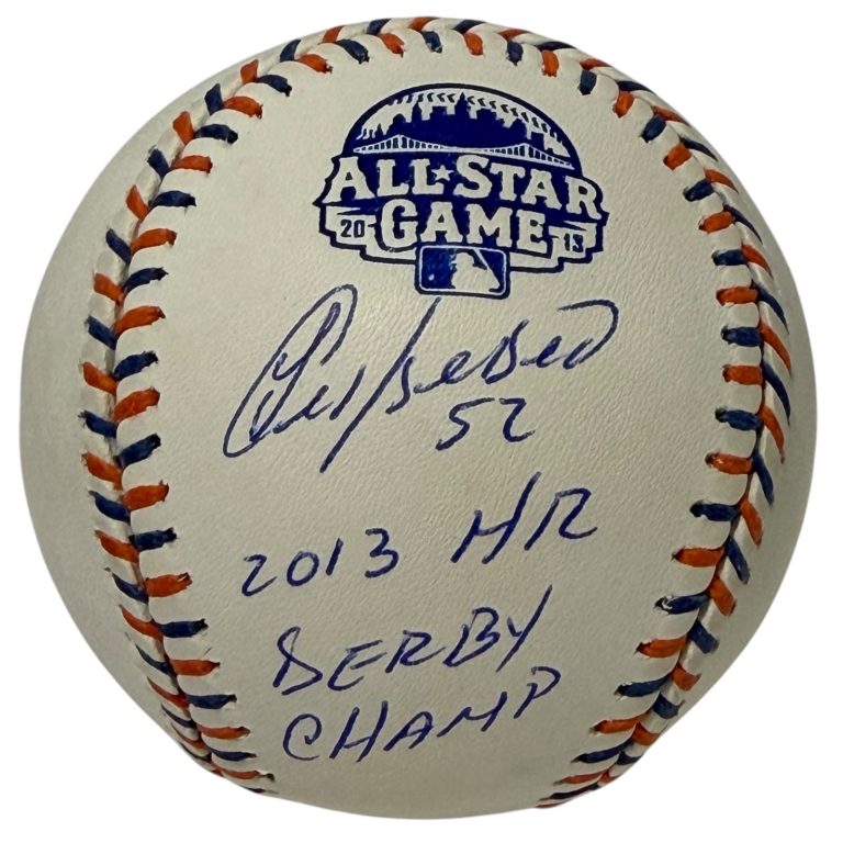 Yoenis Cespedes Signed 2013 ASG All Star Baseball w/ HR Derby Champ JSA Wit COA