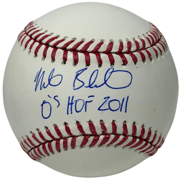 Mike Bordick Signed Autographed ROMLB Baseball w/ O's HOF 2011 JSA Witness COA