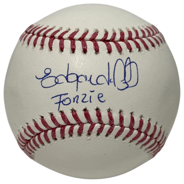 Edgardo Alfonzo Signed Autographed ROMLB Baseball w/ Fonzie JSA Witness COA Mets