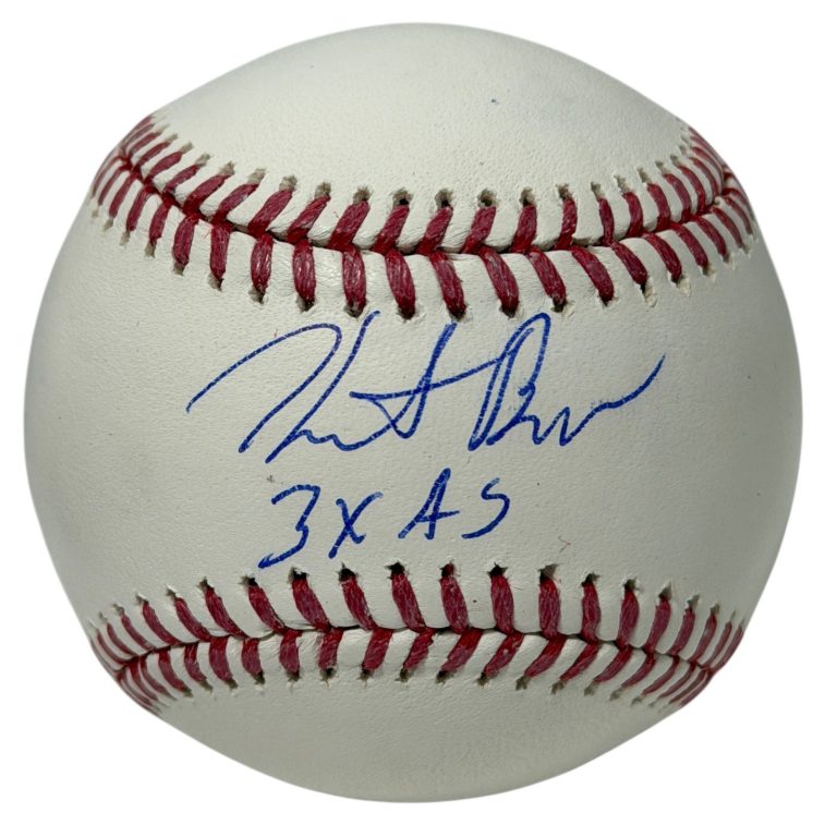 Heath Bell Signed Autographed ROMLB Baseball w/ 3x AS JSA Witness COA Padres