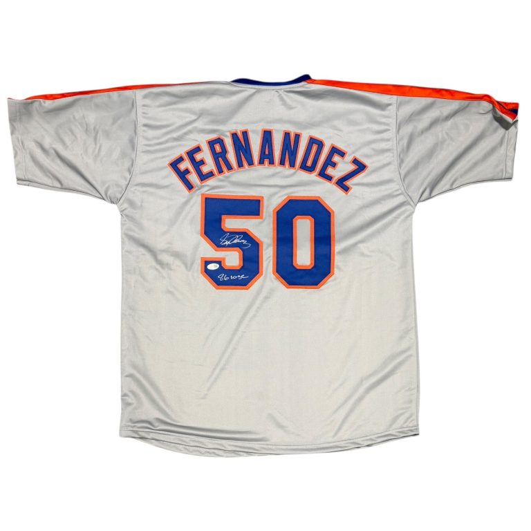 Sid Fernandez Signed New York Mets Custom Jersey w/ 86 WSC JSA Witness COA
