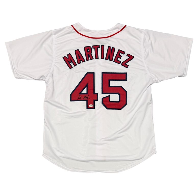Pedro Martinez Signed Boston Red Sox Custom White Jersey JSA Witness COA