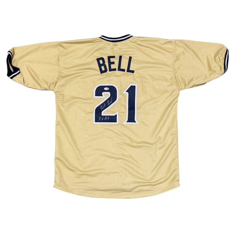 Heath Bell Signed San Diego Padres Custom Jersey w/ 3x AS JSA Witness COA