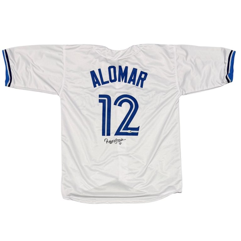 Roberto Alomar Signed Toronto Blue Jays Custom Jersey JSA Witness COA