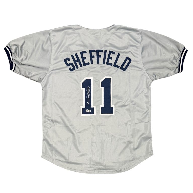 Gary Sheffield Signed New York Yankees Jersey Beckett Witness BAS COA
