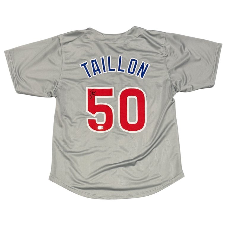 Jameson Taillon Signed Chicago Cubs Custom Jersey Beckett Witness BAS COA