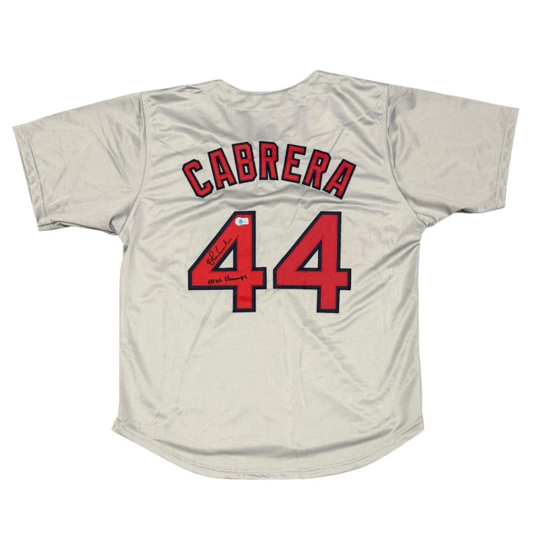 Orlando Cabrera Signed Red Sox Custom Jersey w/ 04 WS Champs Beckett Wit BAS COA