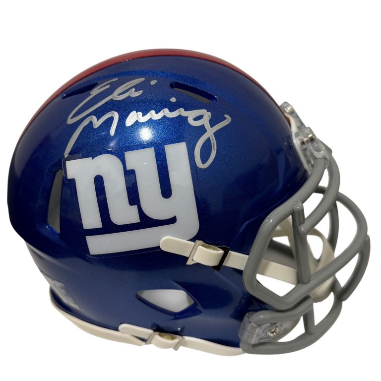 Eli Manning Signed Autographed New York Giants Speed Mini Helmet FANATICS COA