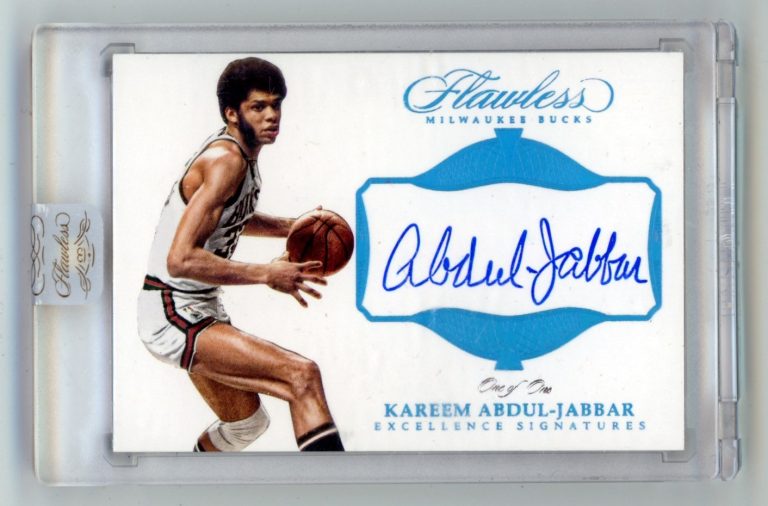 Kareem Abdul-Jabbar 2016-17 Panini Flawless Platinum Excellence Signed Auto #1/1