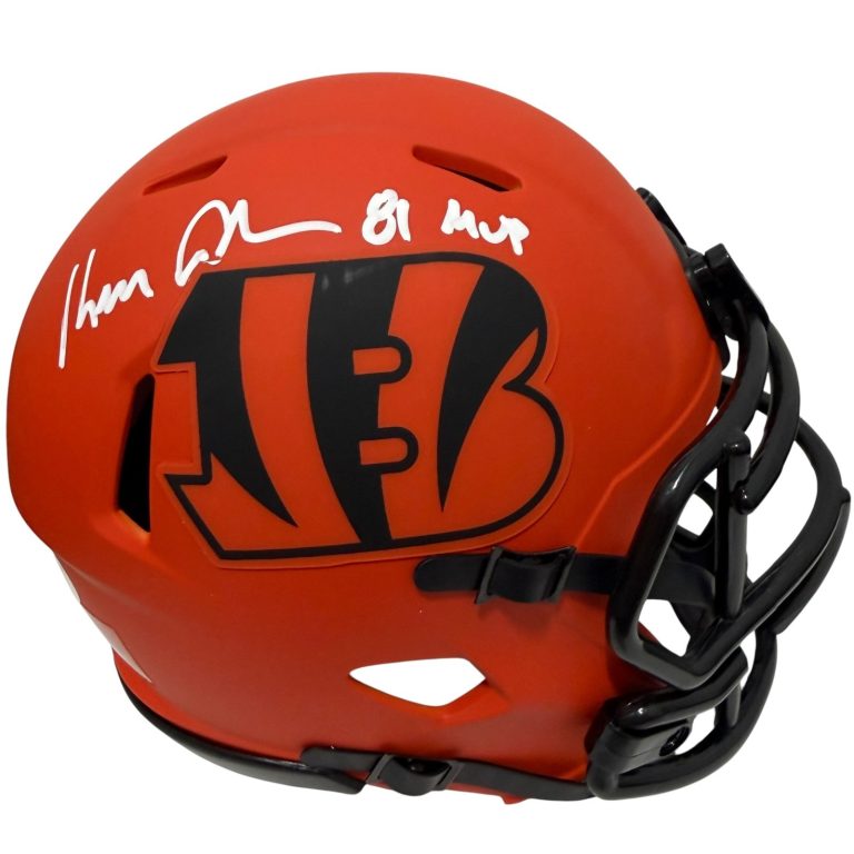 Ken Anderson Signed Cincinnati Bengals Rave Mini Helmet w 81 MVP JSA Witness COA