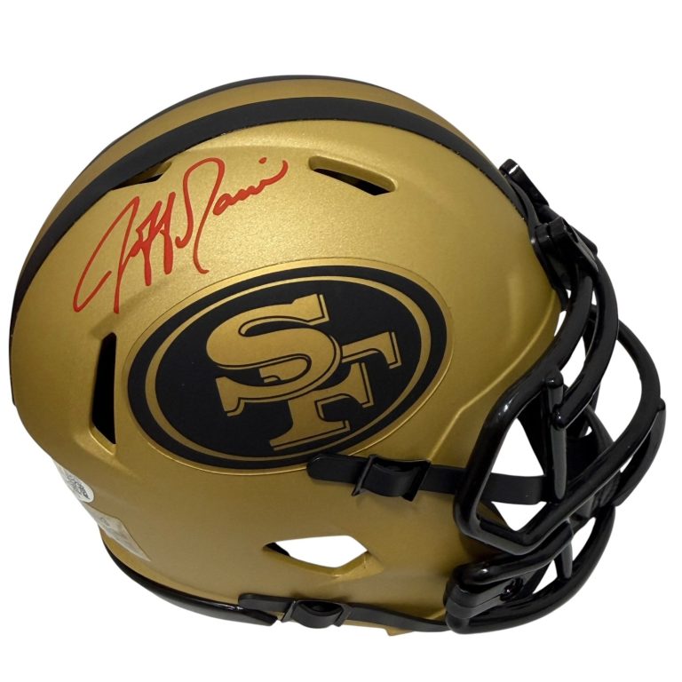 Jeff Garcia Signed San Francisco 49ers Rave Mini Helmet JSA Witness COA