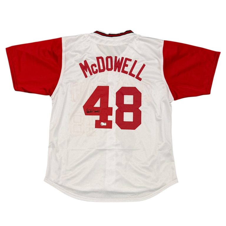Sam McDowell Signed Cleveland Indians Custom Jersey Beckett Witness BAS COA