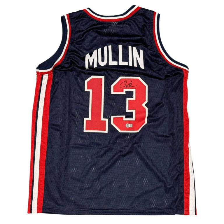 Chris Mullin Signed USA Basketball Custom Jersey Beckett Witness BAS COA