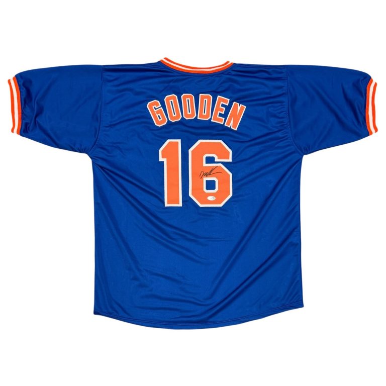 Doc Gooden Signed Autographed New York Mets Custom Jersey JSA Witness COA
