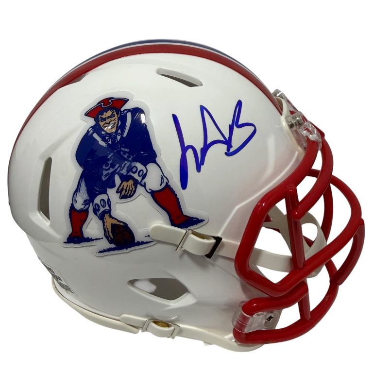 LeGarrette Blount Signed New England Patriots TB Mini Helmet JSA Witness COA