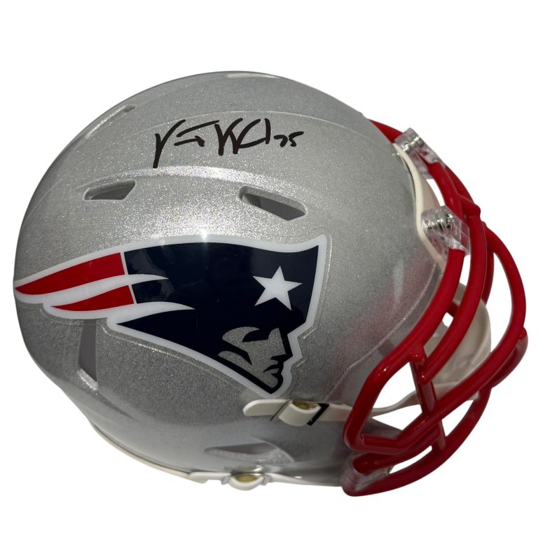 Vince Wilfork Signed New England Patriots Speed Mini Helmet JSA Witness COA