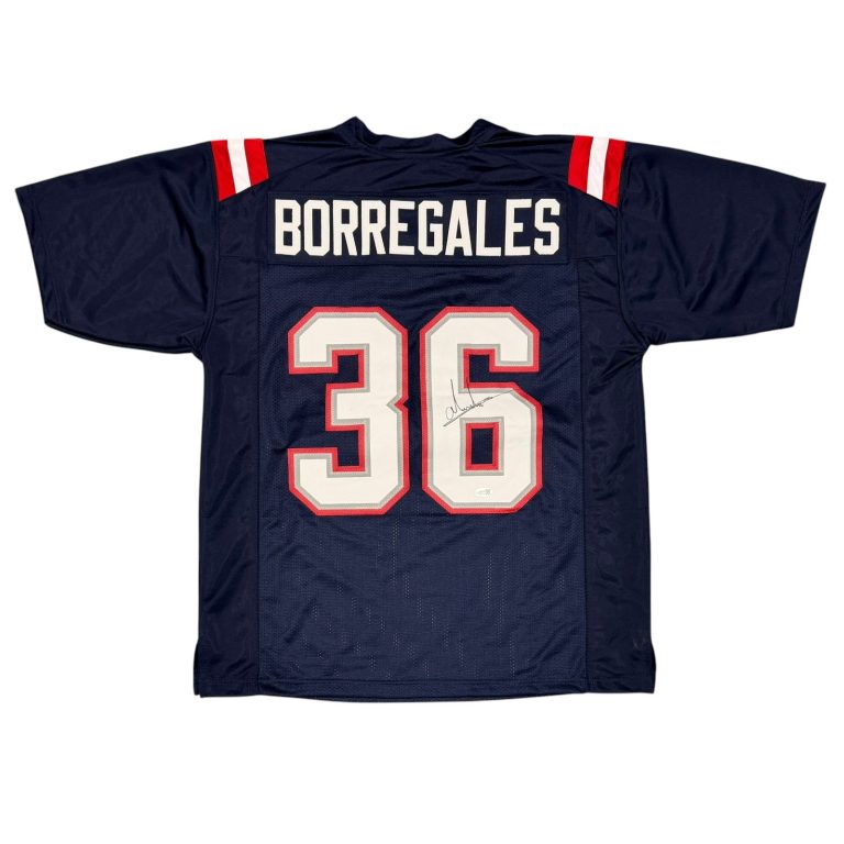 Andres Borregales Signed New England Patriots Custom Jersey JSA Witness COA
