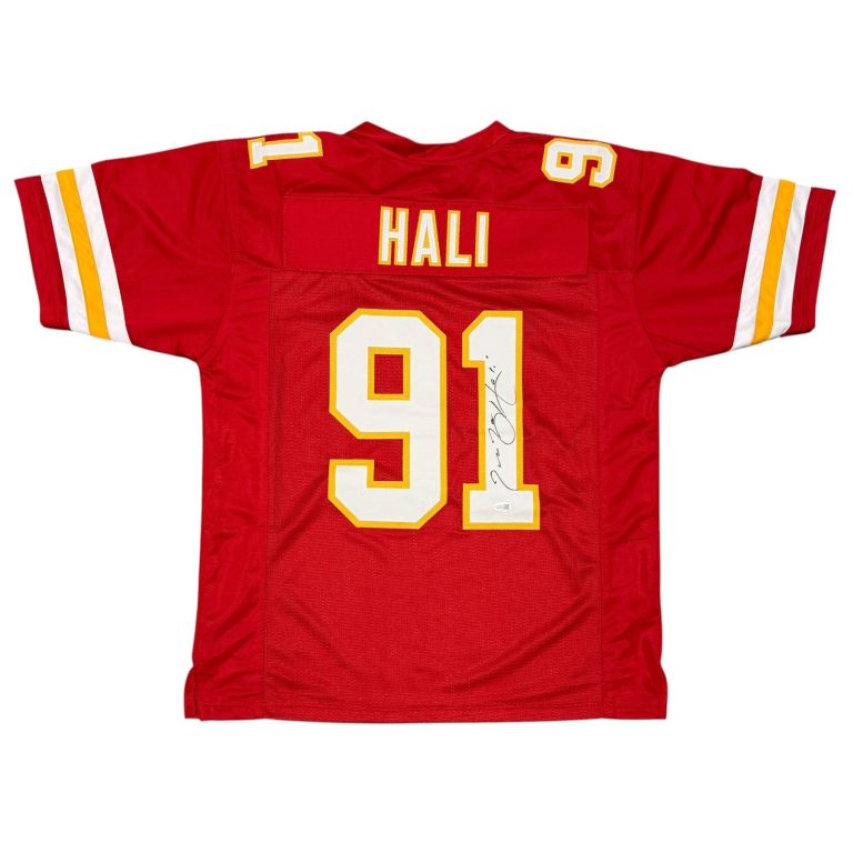 Tamba Hali Signed Autographed Kansas City Chiefs Custom Jersey JSA Witness COA