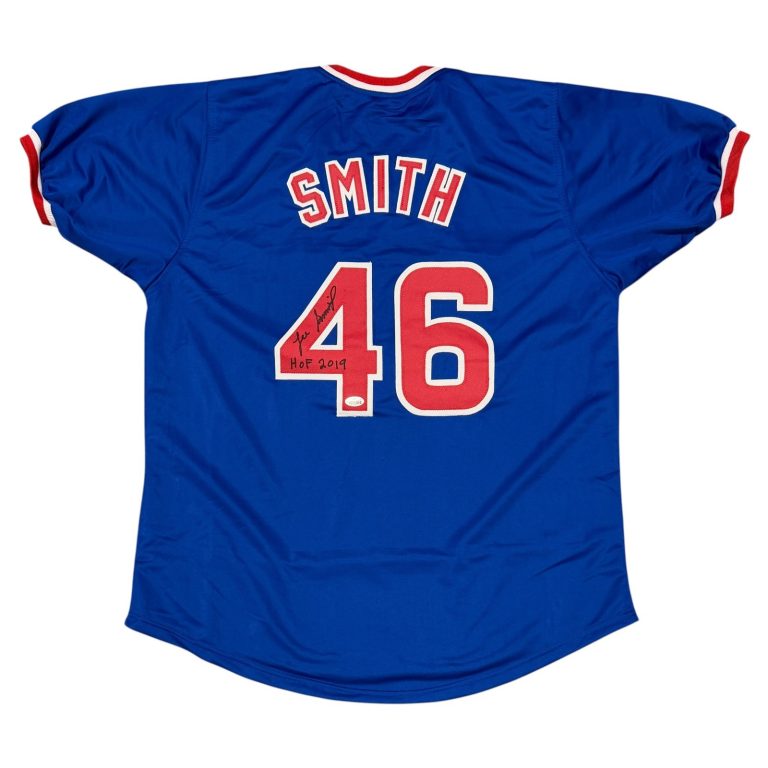 Lee Smith Signed Chicago Cubs Custom Jersey w/ HOF  2019 JSA Witness COA