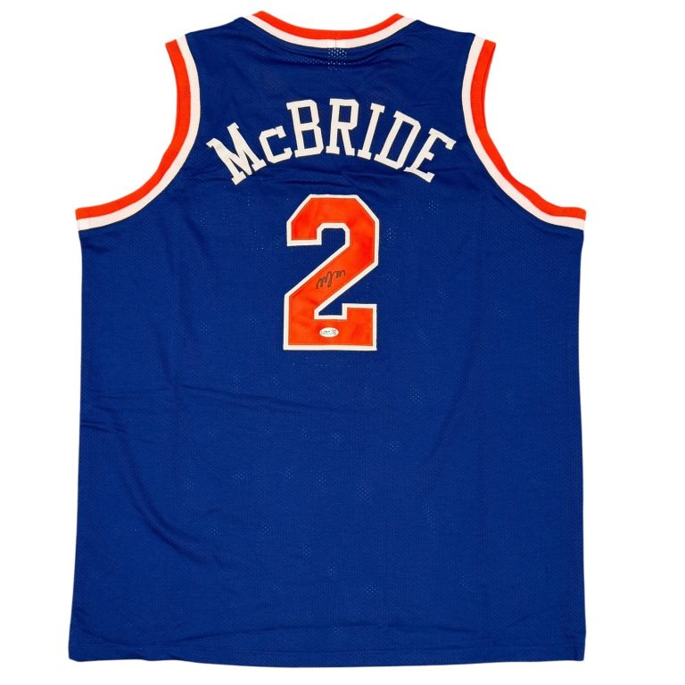 Miles McBride Signed Autographed New York Knicks Custom Jersey JSA COA