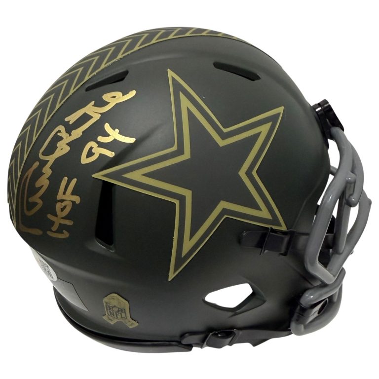 Randy White Signed Dallas Cowboys Salute 25 Mini Helmet w/ HOF 94 JSA Wit COA