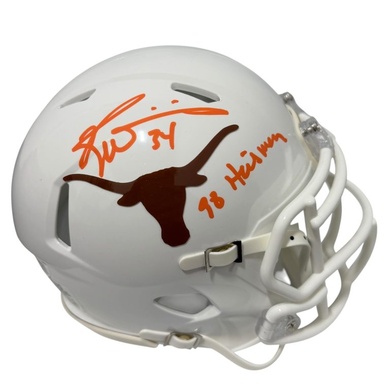 Ricky Williams Signed Texas Longhorns Mini Helmet w/ 98 Heisman JSA Witness COA