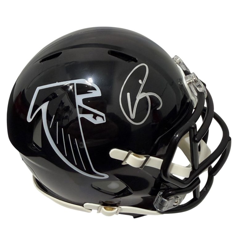Andre Rison Signed Atlanta Falcons TB 90-02 Mini Helmet JSA Witness COA