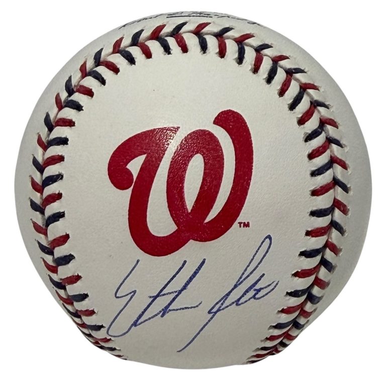 Ethan Petry Signed Autographed Washington Nationals Logo Baseball JSA COA