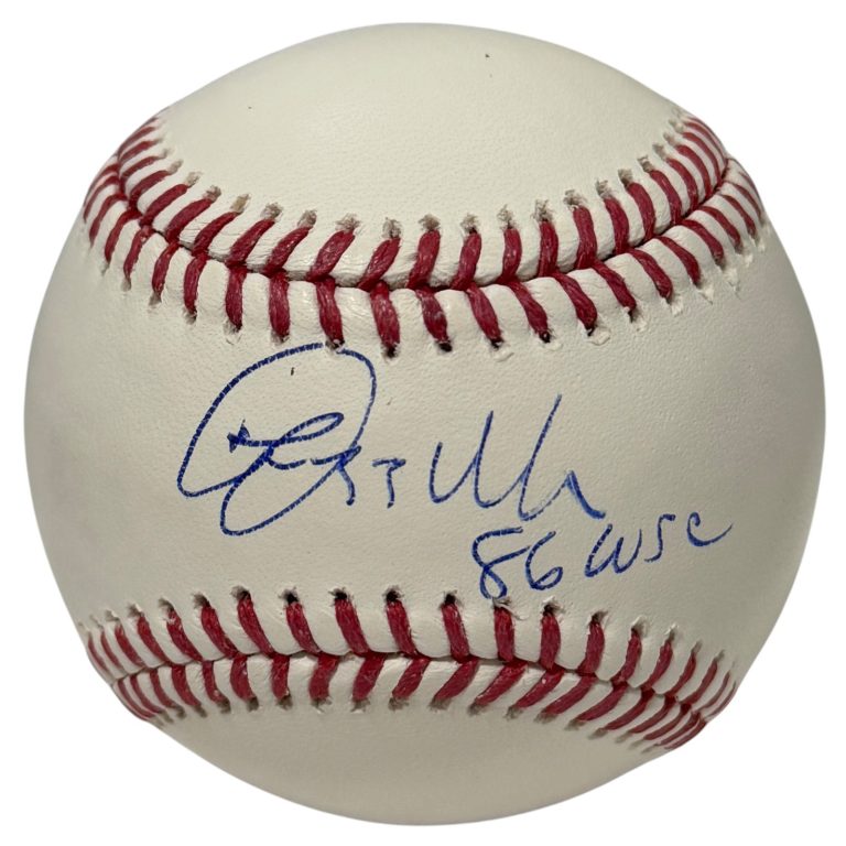 Lee Mazzilli Signed Autographed ROMLB Baseball w/ 86 WSC JSA Witness COA