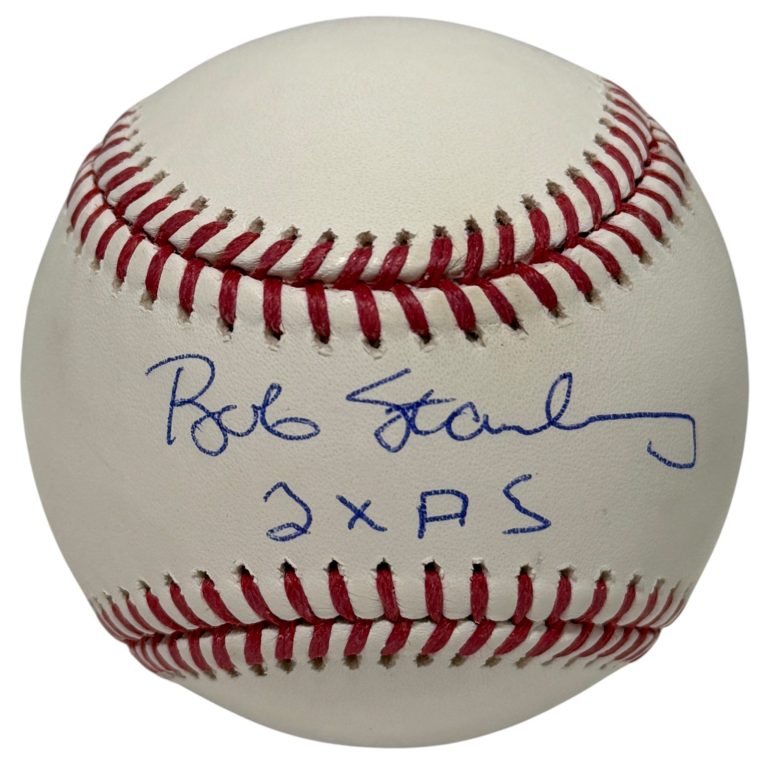 Bob Stanley Signed Autographed ROMLB Baseball w/ 2x AS JSA Witness COA