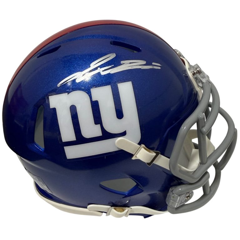 Jaxson Dart Signed Autographed New York Giants Speed Mini Helmet FANATICS COA