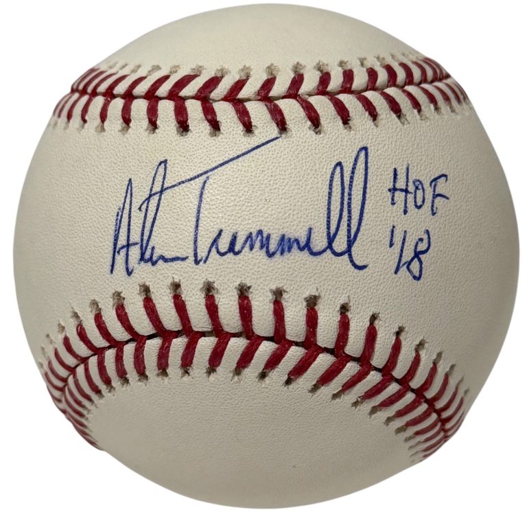 Alan Trammell Signed Autographed ROMLB Baseball w/ HOF 18 JSA COA Tigers