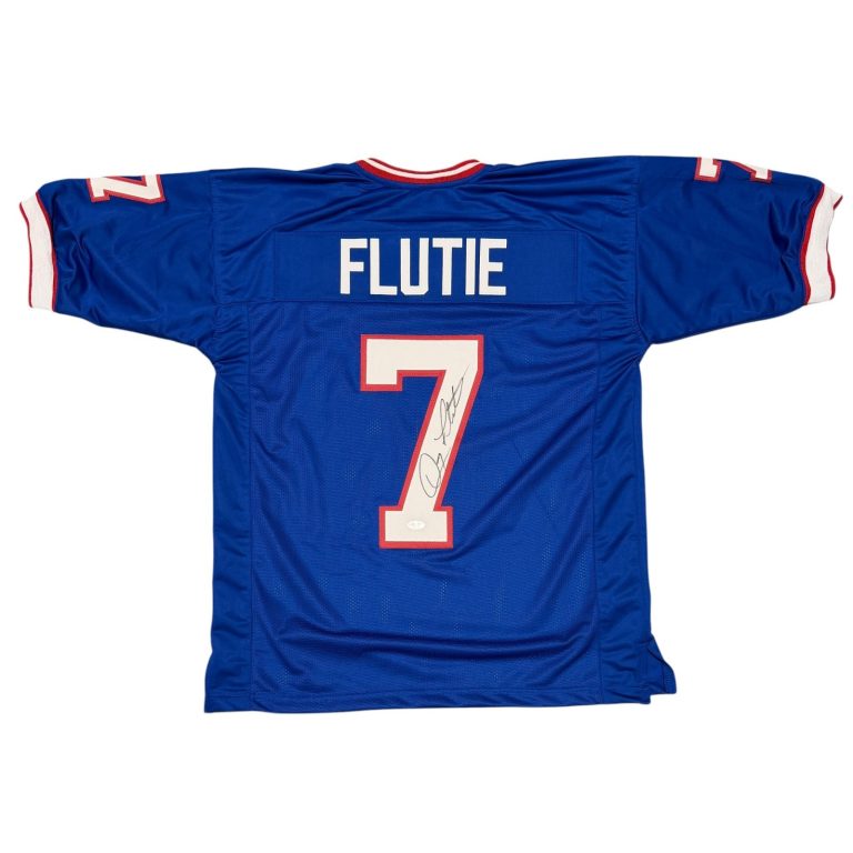 Doug Flutie Signed Autographed Buffalo Bills Custom Jersey JSA Witness COA